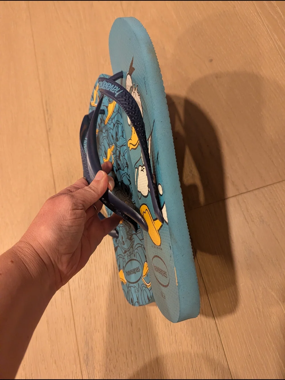 Havaianas Donald Duck Blue Graphic Flip Flops